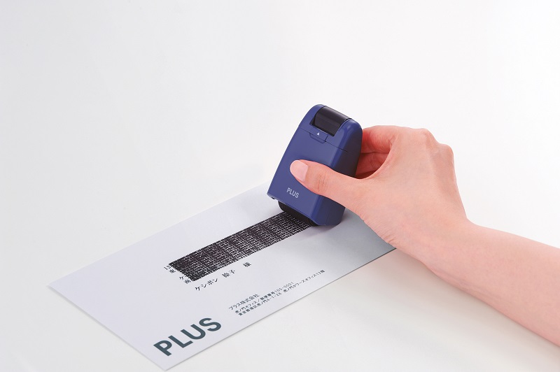 Timbro a rullo camouflage tascabile, ricaricabile